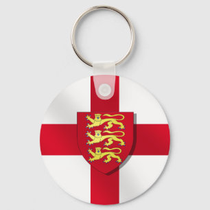 England Soccer Three Lions St. Geroge's flag gifts Keychain