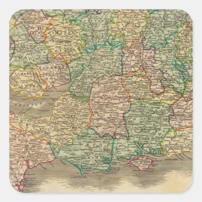 England, south square sticker (Front)