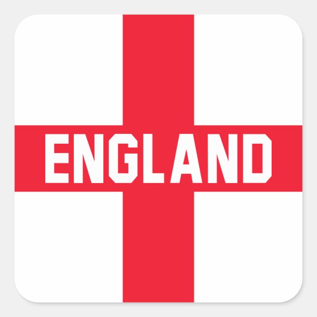England Square Sticker (Front)