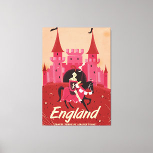 England St. George vintage travel poster Canvas Print