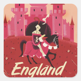 England St. George vintage travel poster Square Sticker