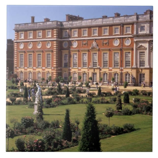 England, Surrey, Hampton Court Palace. Tile (Front)
