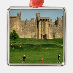 England, Sussex, Bodiam Castle. 2 Metal Ornament