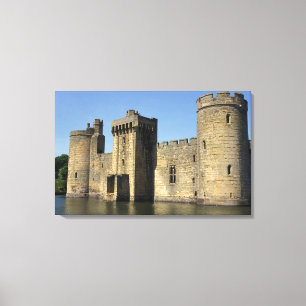England, Sussex, Bodiam Castle. Canvas Print