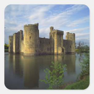 England, Sussex, Bodiam Castle Square Sticker