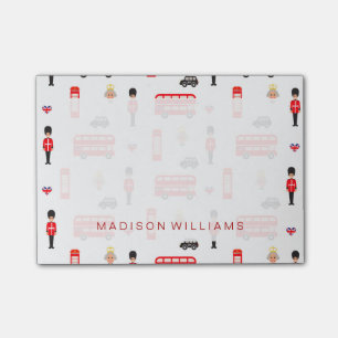 England Symbols Pattern Post-it Notes