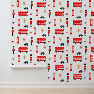 England Symbols Pattern Wallpaper