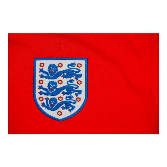 England Three Lions Shirt Badge Poster (Front)
