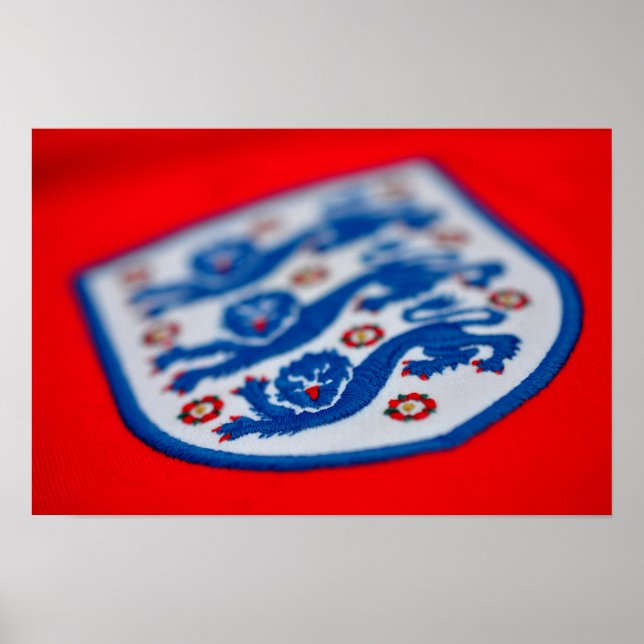England Three Lions Shirt Badge Poster (Front)