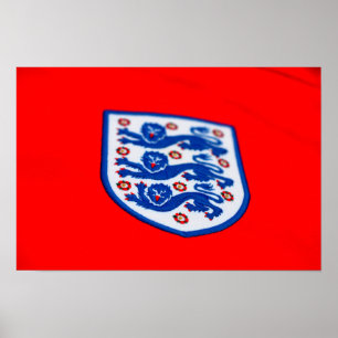 England Three Lions Shirt Badge Poster