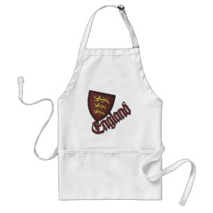 England Three Lions Wooden Shield Standard Apron