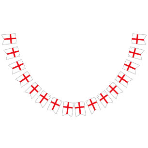England Triangle Bunting Flags
