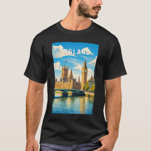 England United Kingdom Illustration Travel Art T-Shirt
