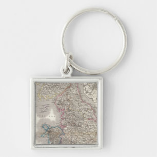 England, Wales 3 Keychain
