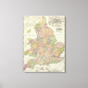 England, Wales 4 Canvas Print