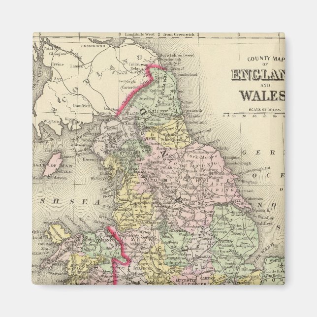 England, Wales 4 Magnet (Front)