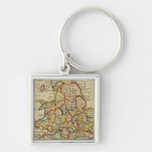 England, Wales 6 Keychain