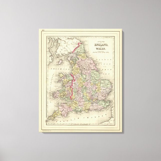 England, Wales Canvas Print (Front)