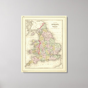 England, Wales Canvas Print