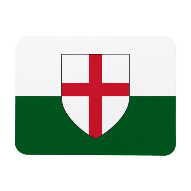 England & Wales Flag Magnet - Shield on Colours (Horizontal)