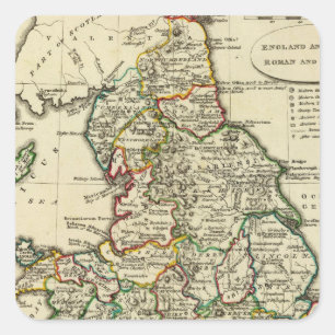 England, Wales Roman, modern Square Sticker