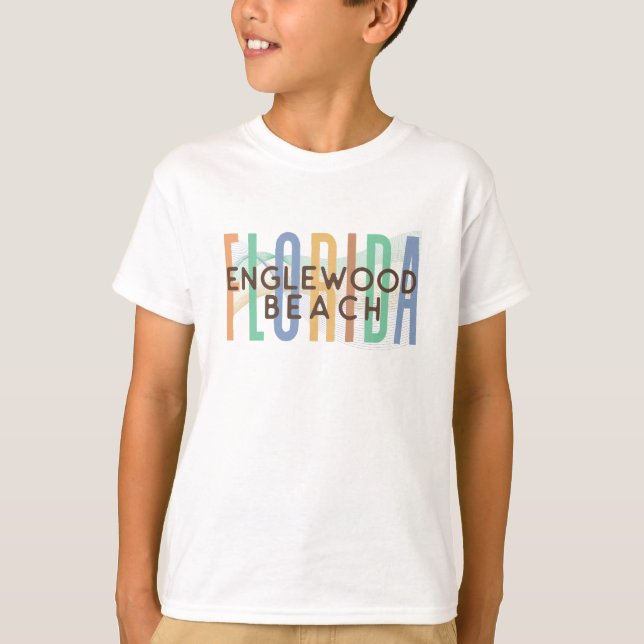 Englewood Beach Florida (Sand Waves) T-Shirt (Front)