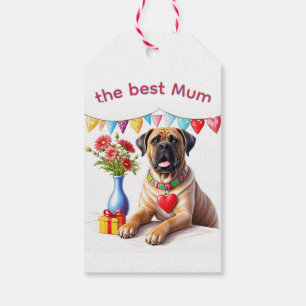 Englische Dogge Mastiff best Mum Gift Tags