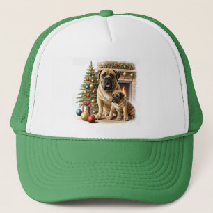 Englische Dogge Mastiff Christmas Trucker Hat