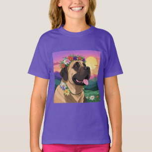 Englische Dogge Mastiff Comic T-Shirt