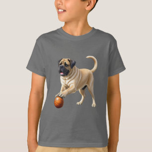 Englische Dogge Mastiff mit Ball T-Shirt