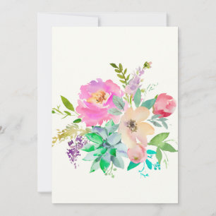 English Afternoon Garden Monogram Invitation