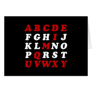 English Alphabet Card