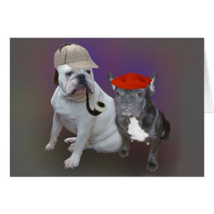 English and French Bulldogs