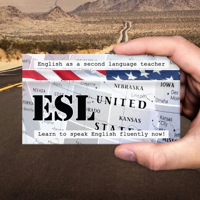 English as a Second Language Business Card (Creator Uploaded)