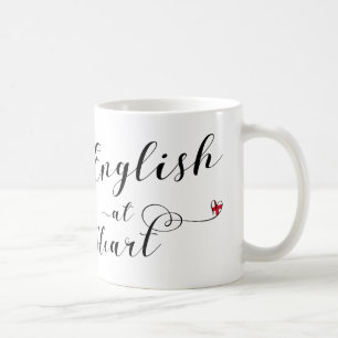 English At Heart Mug, England Coffee Mug