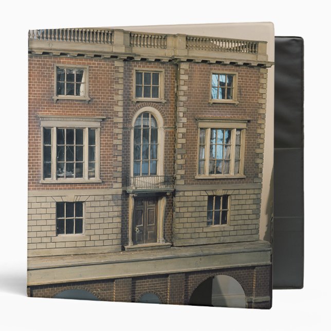 English balustraded doll's house with balcony binder (Front/Inside)