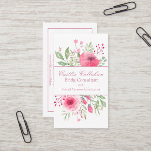 English Bouquet Floral Business Card