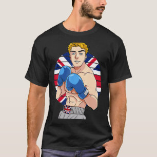 English Boxer United Kingdom Flag UK Britain Boxin T-Shirt
