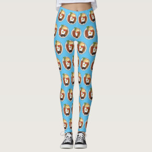 English breakfast cartoon illustration leggings