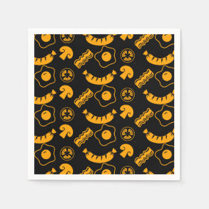 English Breakfast Pattern Napkin