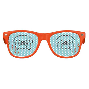 English british bulldog dog party shades