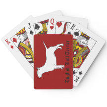 English Bull Terrier Bicycle Playing Cards