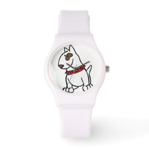 English Bull Terrier Cartoon Watch