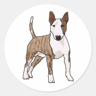 English Bull Terrier Classic Round Sticker