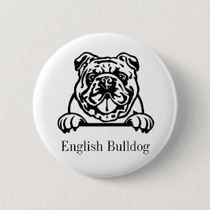 english bulldog 2 inch round button