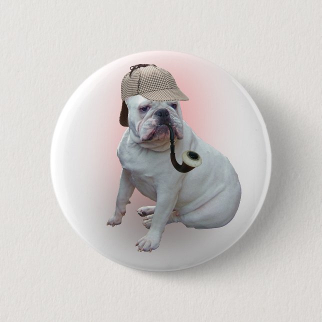English Bulldog 2 Inch Round Button (Front)