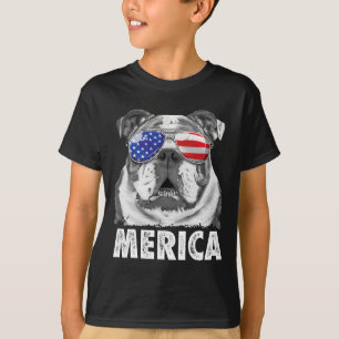 English Bulldog 4th Of July Merica Men Women Usa F T-Shirt
