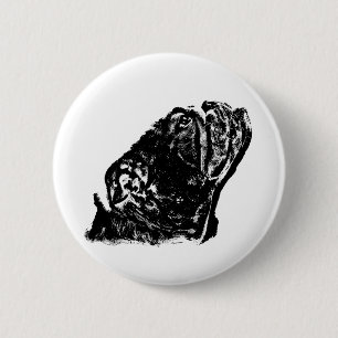English bulldog badge 2 inch round button