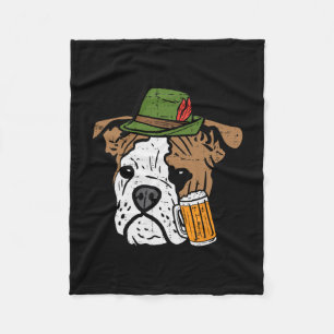 English Bulldog Bavarian Dog Men Women Fleece Blanket