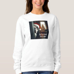 English Bulldog Bearing Treat Christmas Sweatshirt